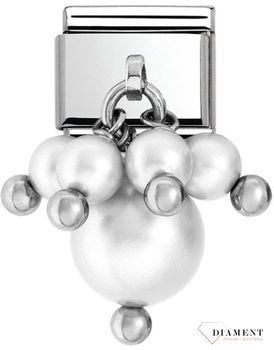 Nomination Link 925 zawieszka srebro 'Perły' 030609 01. Ponadczasowa biżuteria, pozwalająca każdej kobiecie skomponować bransoletkę wedle własnych upodobań, a następnie modyfikować ją poprzez dodawanie i zmienianie kolejnych.jpg